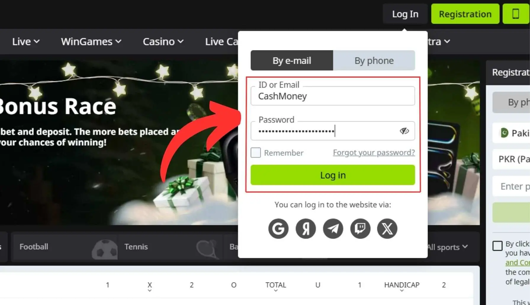 Winwin Pakistan Fill in the fields with the required information
