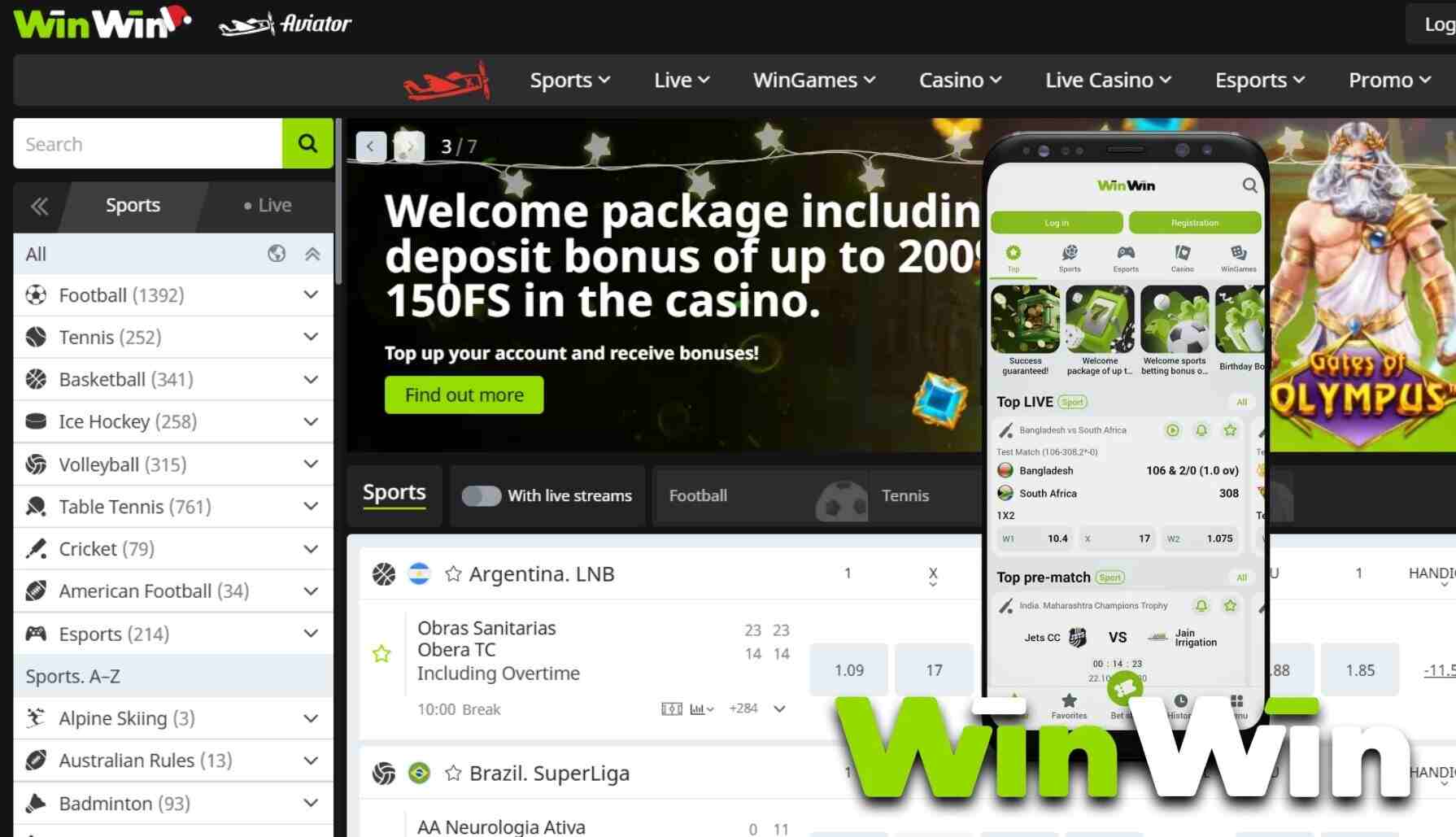 WinWin Pakistan Open the official website or mobile app